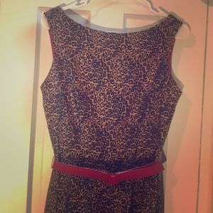 Incredible Mad Men 50s style leopard print dress